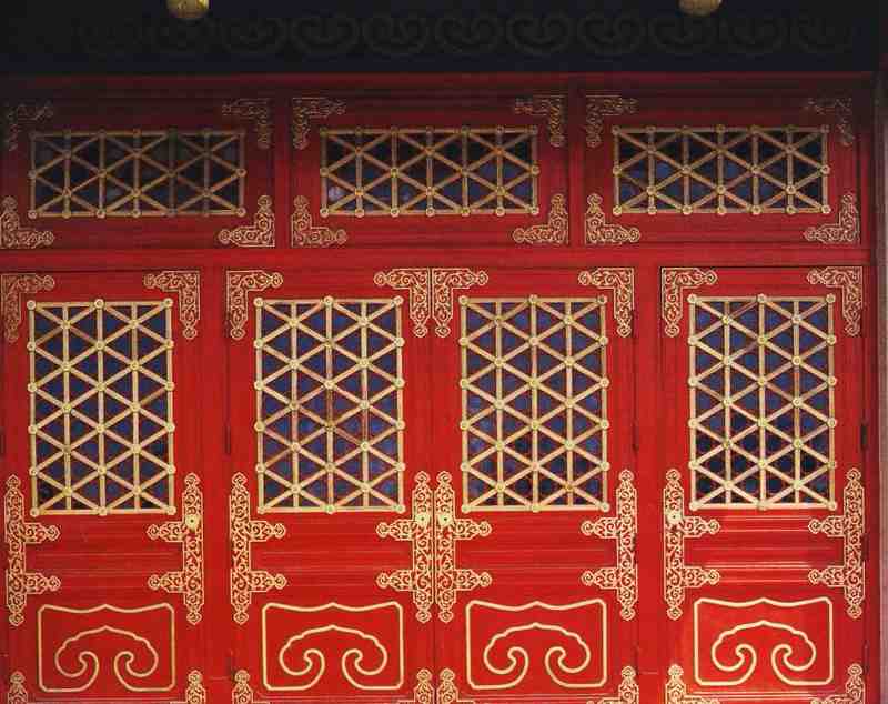 建筑细部精美雍容的中国民族风格图案