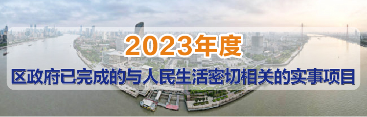 2023年度杨浦区政府实事项目