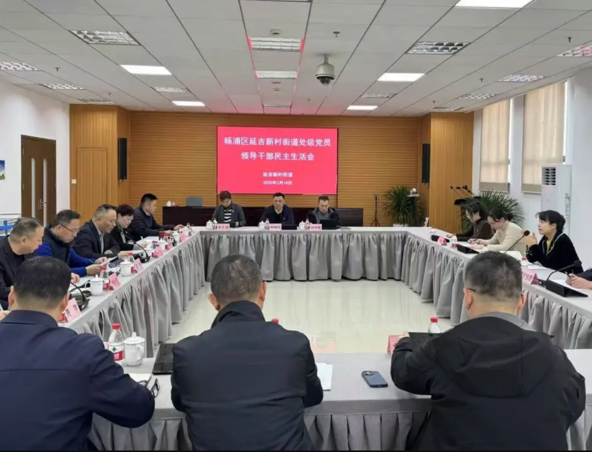 延吉新村街道召开2024年度处级党员领导干部民主生活会